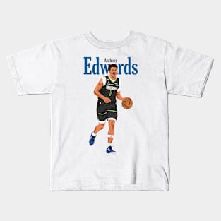 Anthony Edwards Fan Art Kids T-Shirt